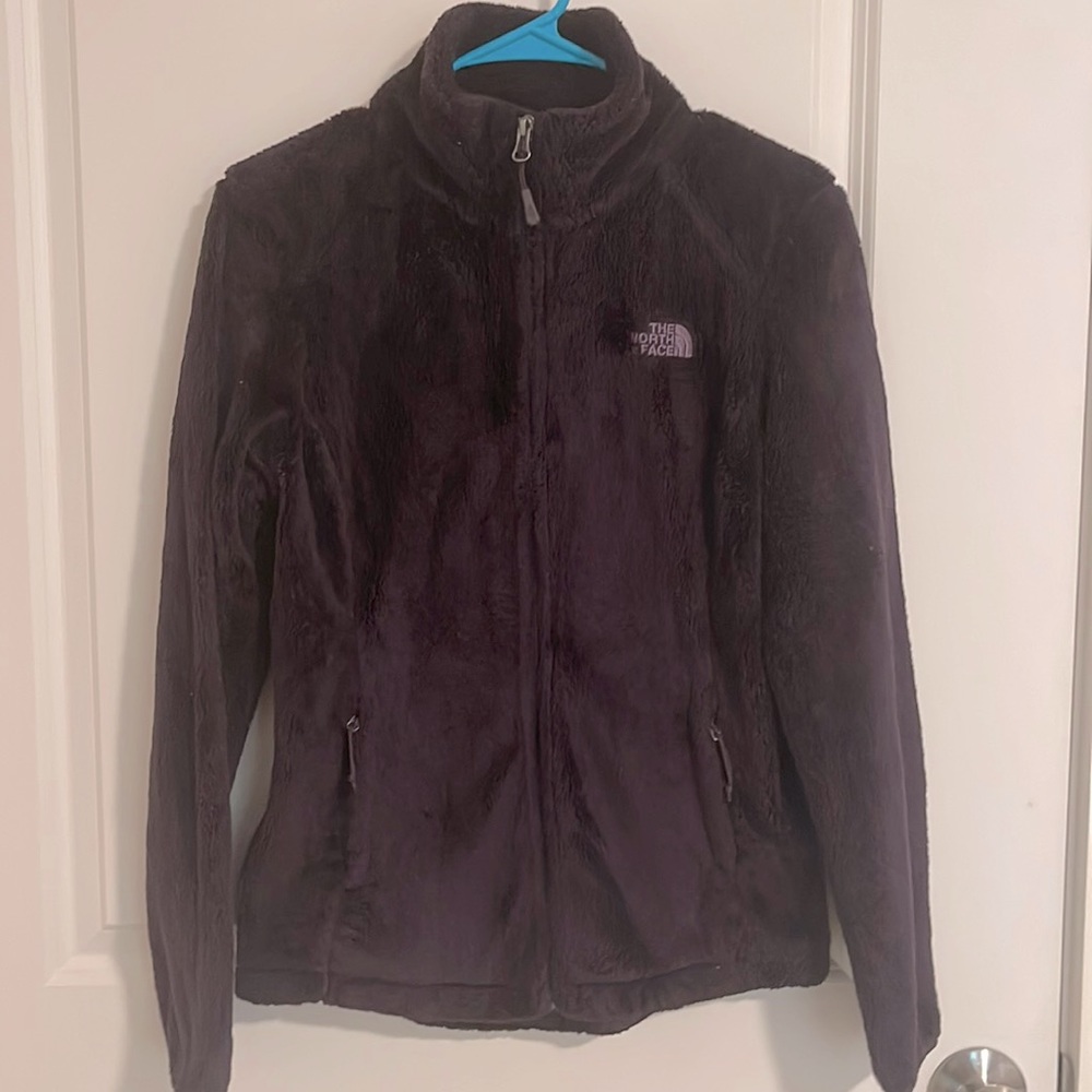 The North Face Osito Jacket Dark Purple Fuzzy Fleece Zip Up Women’s Small